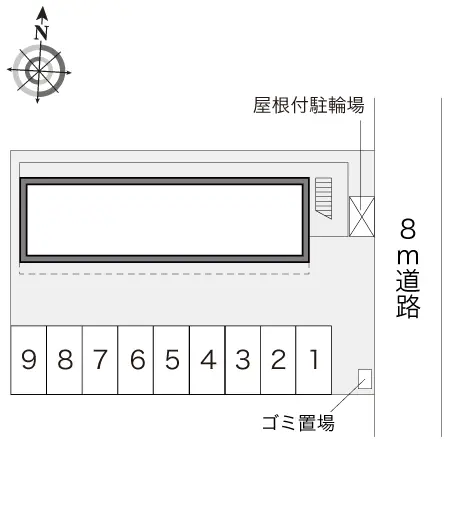 ★手数料０円★宇都宮市東宿郷３丁目　月極駐車場（LP）